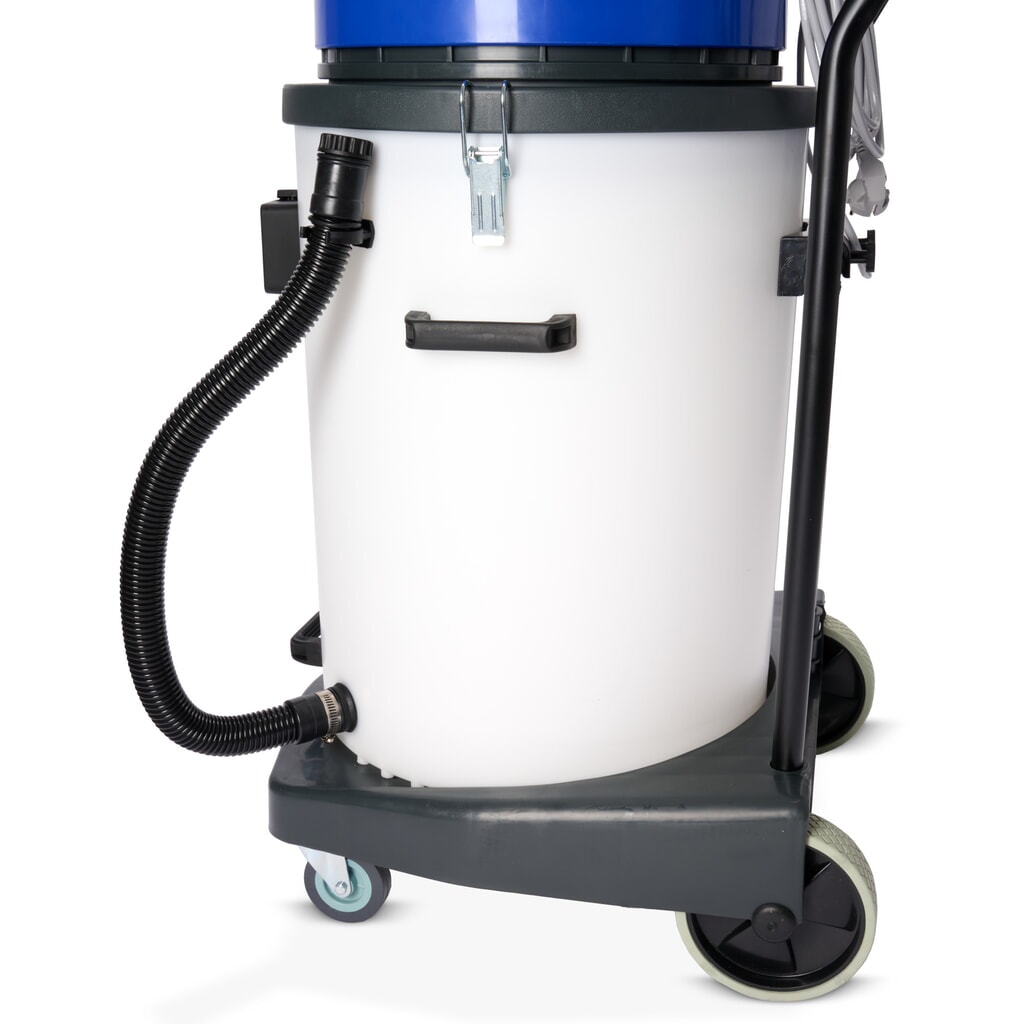 HEMMDAL Industriesauger, nass + trocken, Kunststoffbehälter, 2.000 W, 70 l, Kippfahrgestell, Schiebebügel, Ablass-Schlauch Imagem do produto n.º 9: HEMMDAL Industriesauger, nass + trocken, Kunststoffbehälter, 2.000 W, 70 l, Kippfahrgestell, Schiebebügel, Ablass-Schlauch