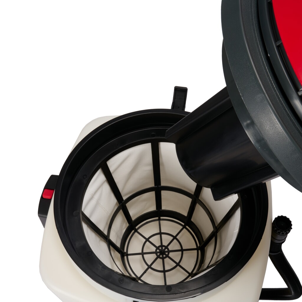 Imagem do produto n.º 3: HEMMDAL Industriesauger, nass + trocken, Kunststoffbehälter, 3.000 W, 90 l, Schiebebügel, Ablass-Schlauch
