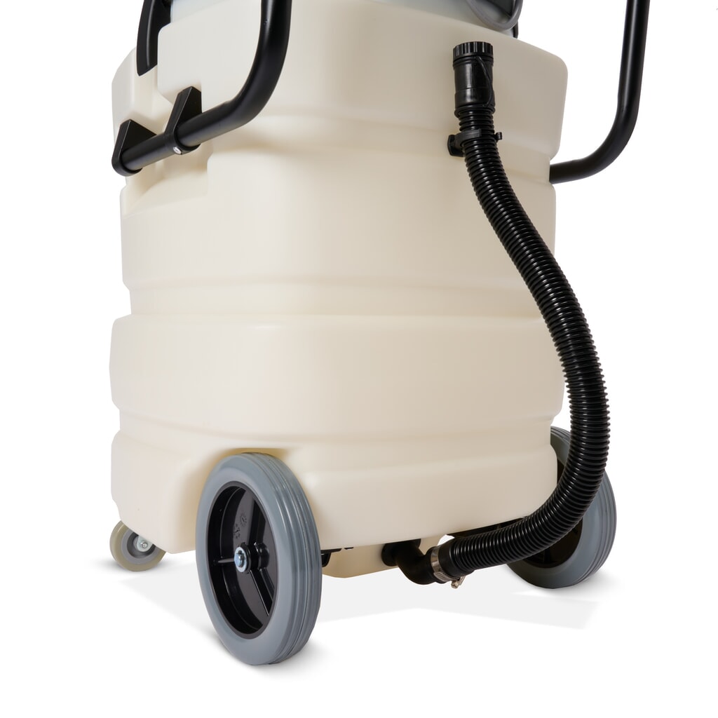 Imagem do produto n.º 6: HEMMDAL Industriesauger, nass + trocken, Kunststoffbehälter, 3.000 W, 90 l, Schiebebügel, Ablass-Schlauch