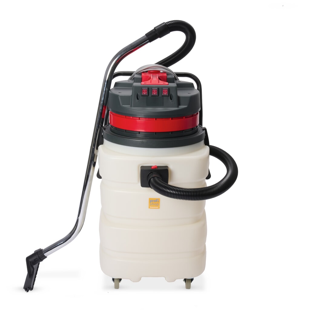 Imagem do produto n.º 9: HEMMDAL Industriesauger, nass + trocken, Kunststoffbehälter, 3.000 W, 90 l, Schiebebügel, Ablass-Schlauch