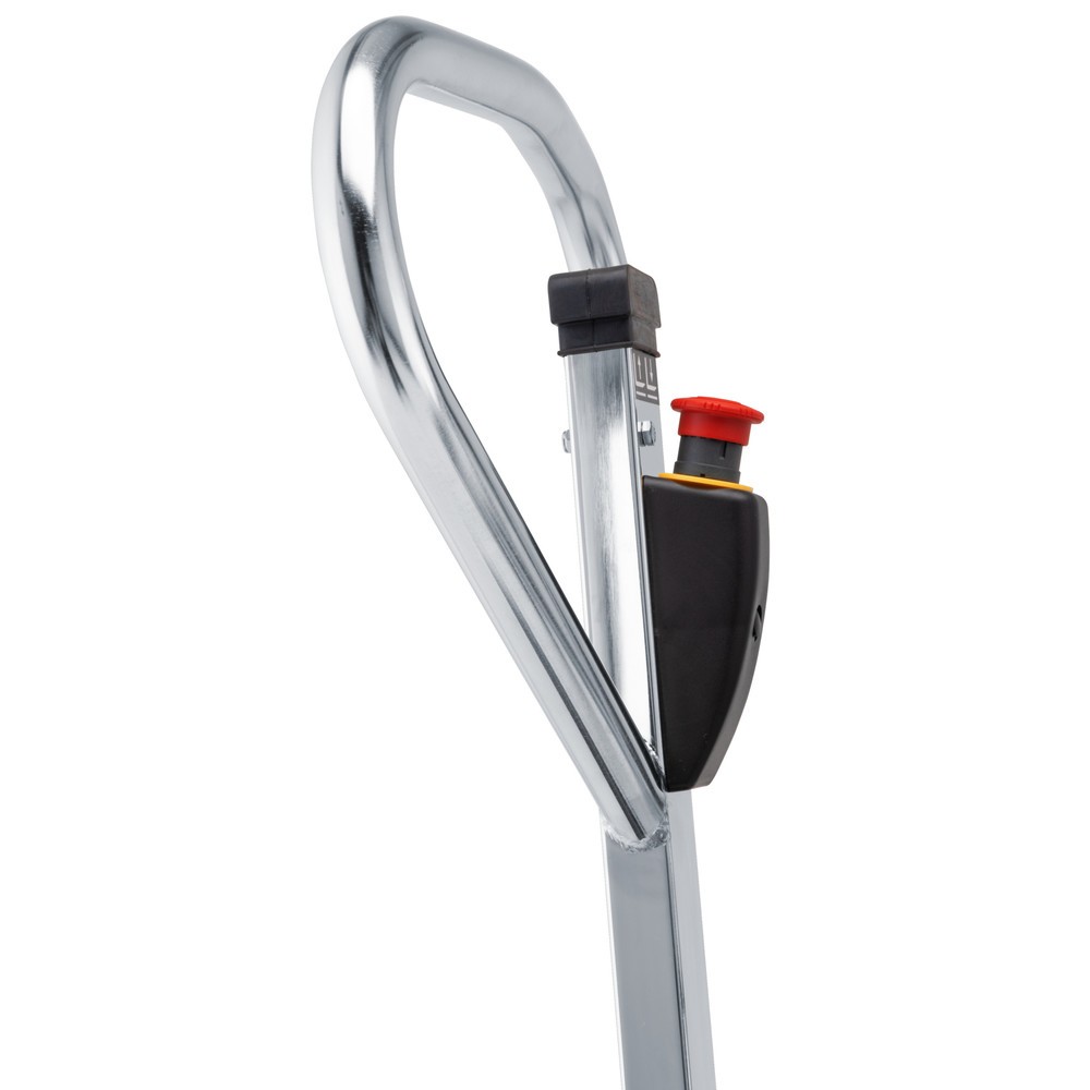 Imagem do produto n.º 2: Jungheinrich porta-paletes de tesoura em aço inoxidável AMX I15e, capacidade de carga de 1500 kg, comprimento do garfo de 1200 mm, nylon.