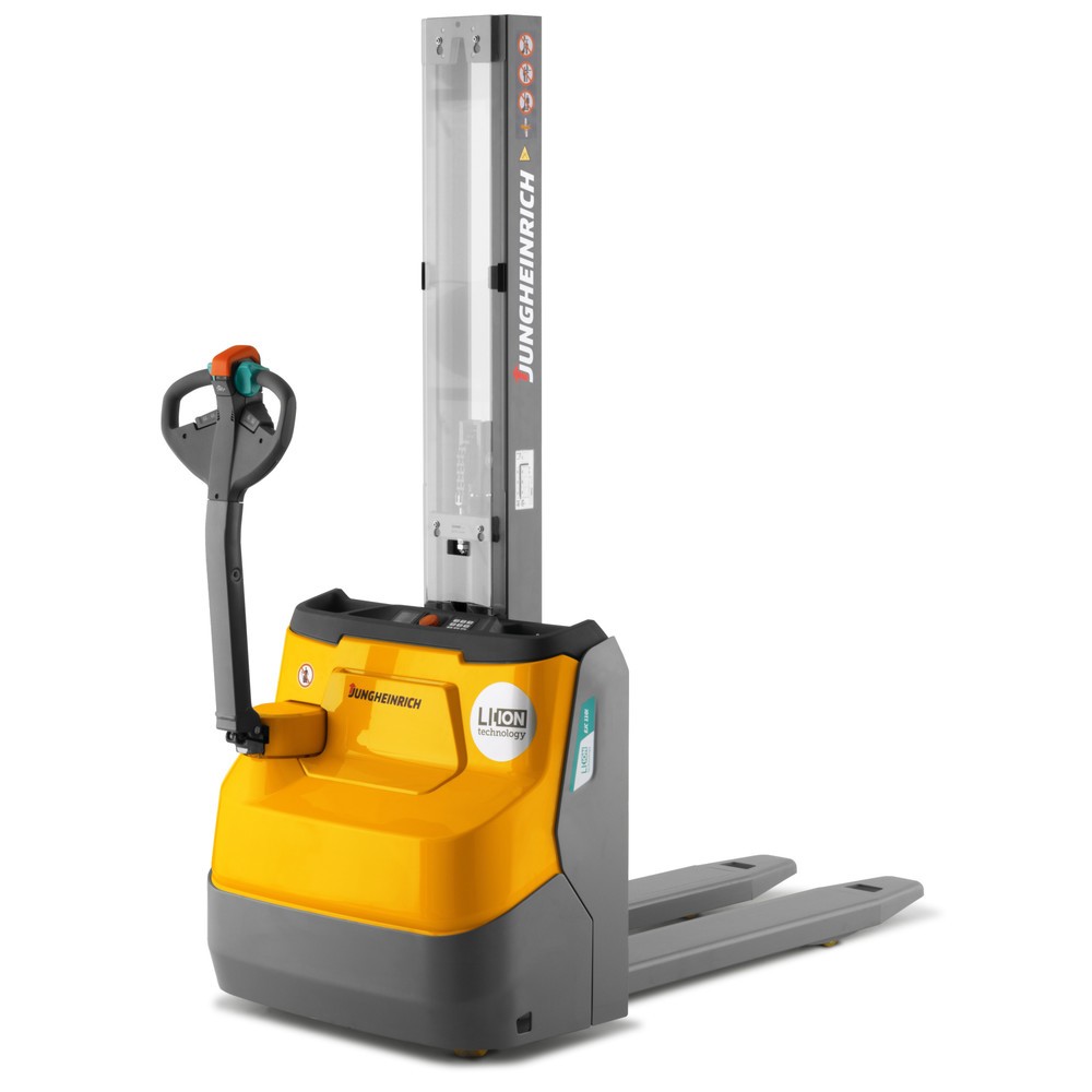 Imagem do produto: Empilhador elétrico Jungheinrich EJC 110i E, monomastro, altura de elevação 1.290 mm, carga nominal 1.000 kg, hidráulica proporcional