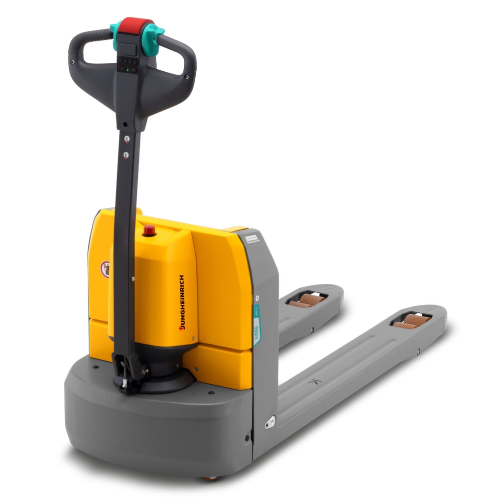 Imagem do produto: Jungheinrich porta-paletes elétrico AME 15, capacidade de carga de 1500 kg, comprimento do garfo de 1.150 mm, rodas tandem