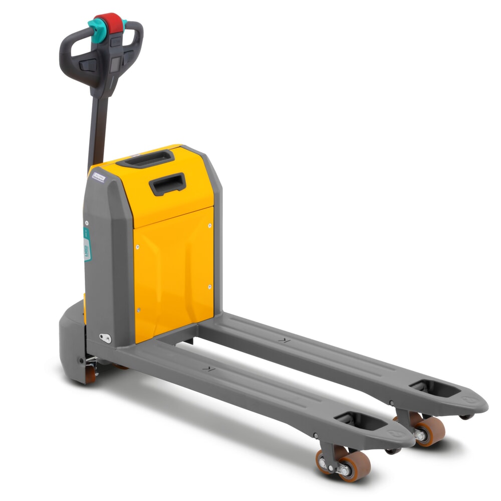 Imagem do produto: Jungheinrich porta-paletes elétrico AME 18, capacidade de carga de 1800 kg, comprimento do garfo de 1.150 mm, rodas tandem