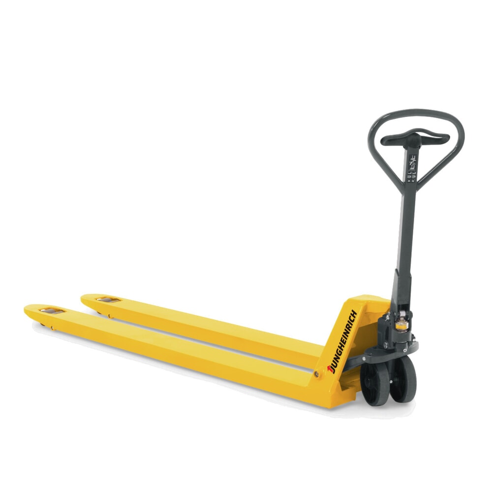 Imagem do produto: Jungheinrich porta-paletes manual AM 30 com elevação rápida, capacidade de carga de 3000 kg, comprimento do garfo de 1220 mm, poliuretano, rodas tandem