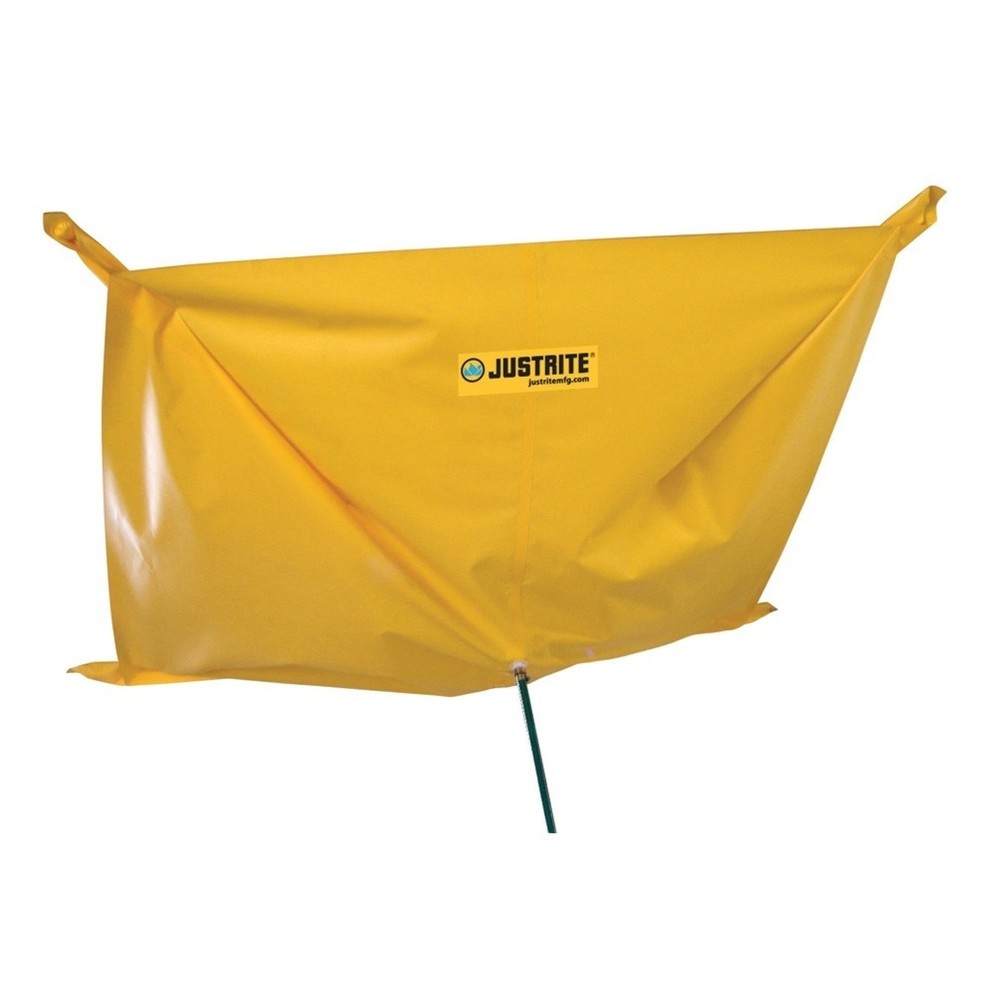 Imagem do produto: Lona de retenção de fugas Justrite® em poliéster, 3,0 x 3,0 m, com ilhós