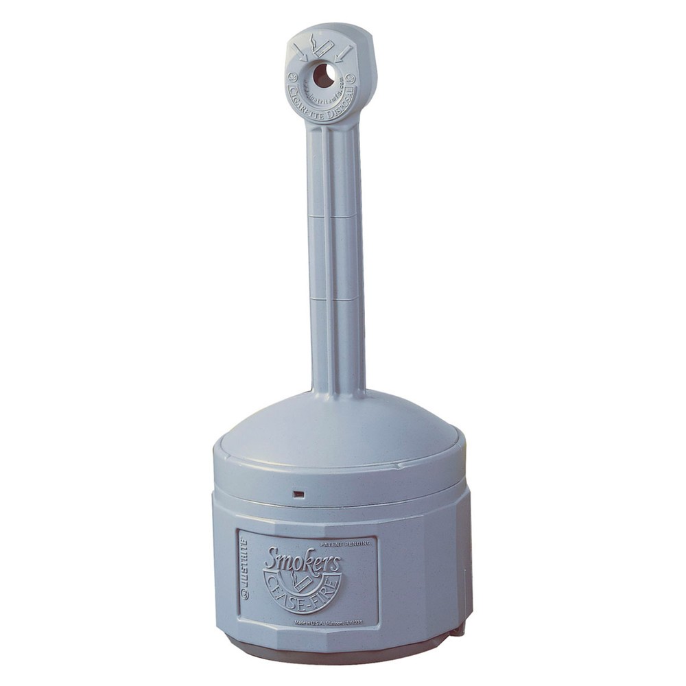 Imagem do produto: Justrite® cinzeiro com pé de suporte de segurança, autoextinguível, 15 litros, cinzento