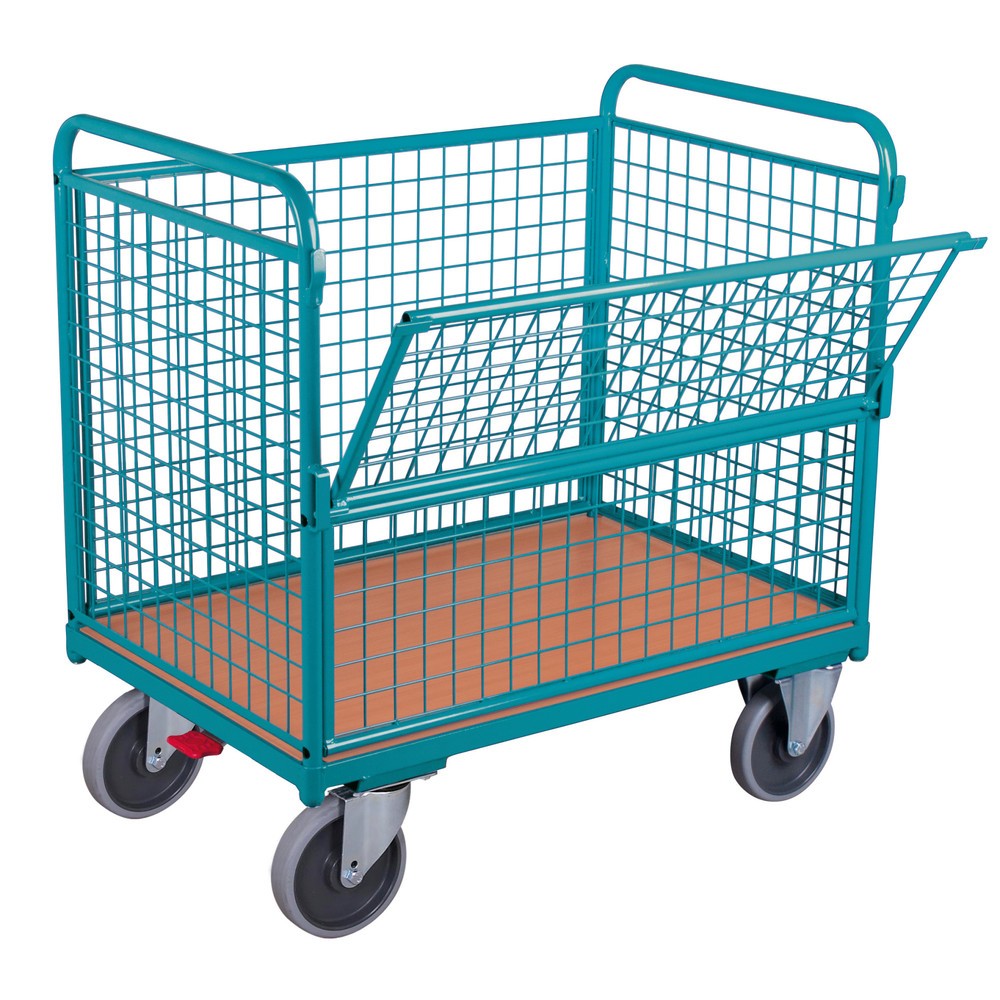 Imagem do produto: Carrinho com caixa Ameise® com painéis de grade, superfície de carregamento traseira 1000 x 645 mm