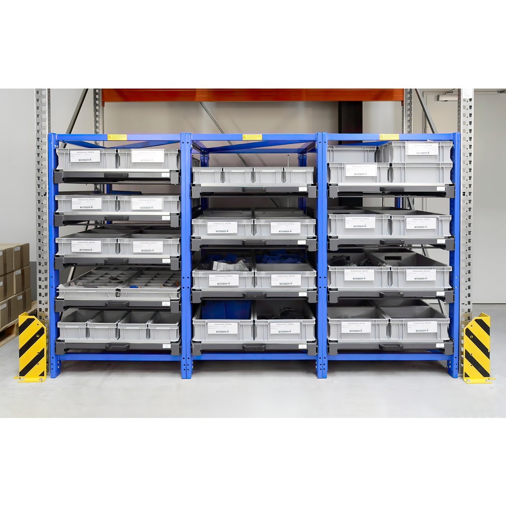 Imagem do produto n.º 3: Estante compacta de extração com 4 gavetas, carga 150 kg, altura 1.560 mm