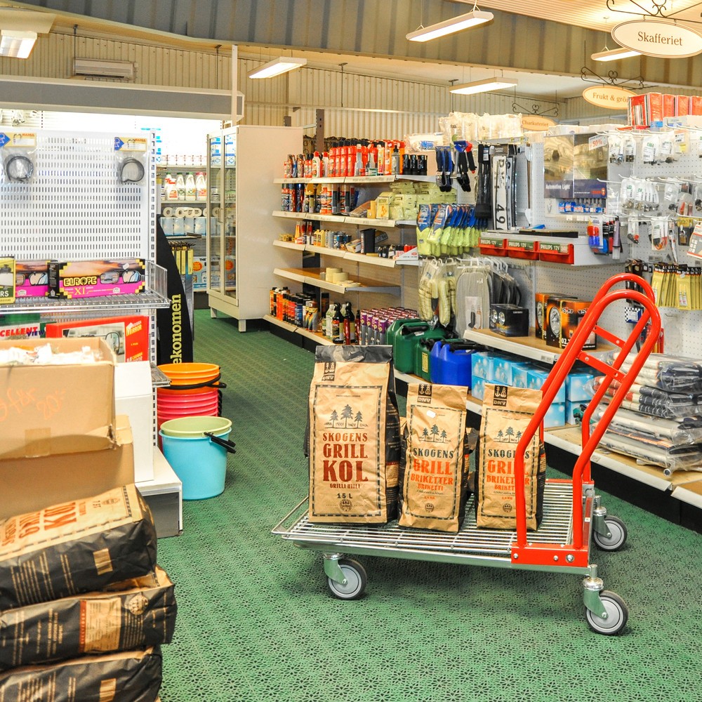 Imagem do produto n.º 2: Carro cash-'n'-carry Kongamek, para mercadorias volumosas, arco lateral, superfície de carregamento traseira LxP 600 x 850 mm