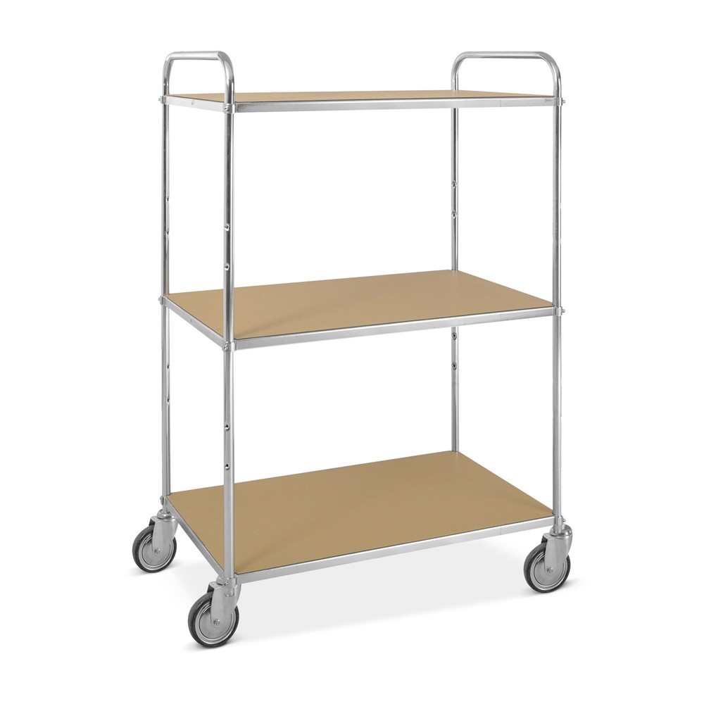Imagem do produto: Kongamek carro de pisos múltiplos ESD, altura do arco em U 1.445 mm, 3 pisos de 940 x 540 mm