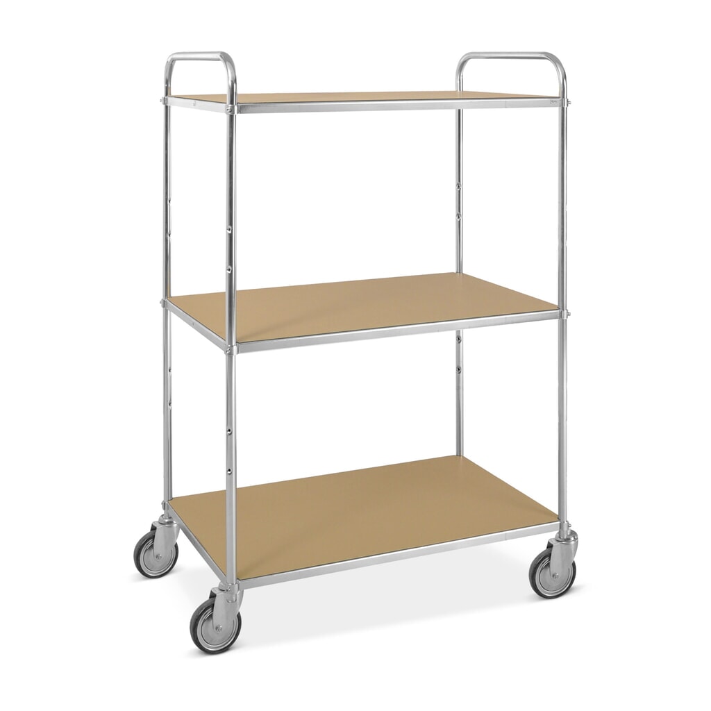 Imagem do produto: Kongamek carro de pisos múltiplos ESD, altura do arco em U 1.445 mm, 3 pisos de 940 x 540 mm