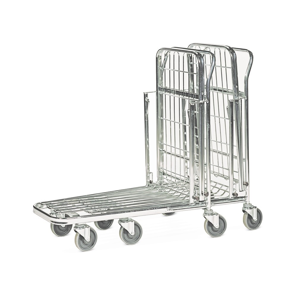 Imagem do produto n.º 2: Kongamek carro de armazenamento e transporte com fundo rebatível, superfície de carregamento traseira LxP 435 x 770 mm