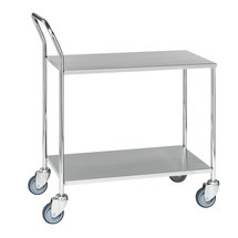 carro de mesa em aço inoxidável