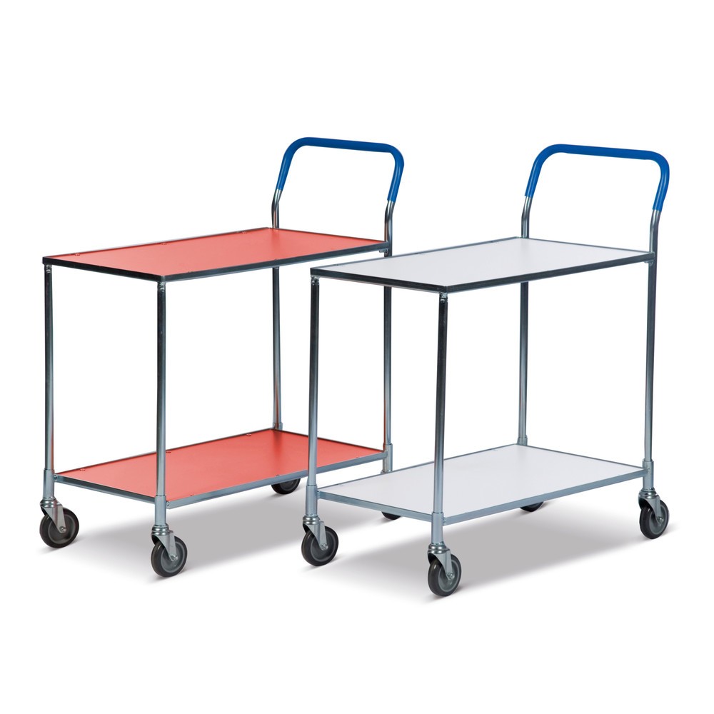 Imagem do produto: Kongamek carro com mesa com prateleiras em laminado, vermelho