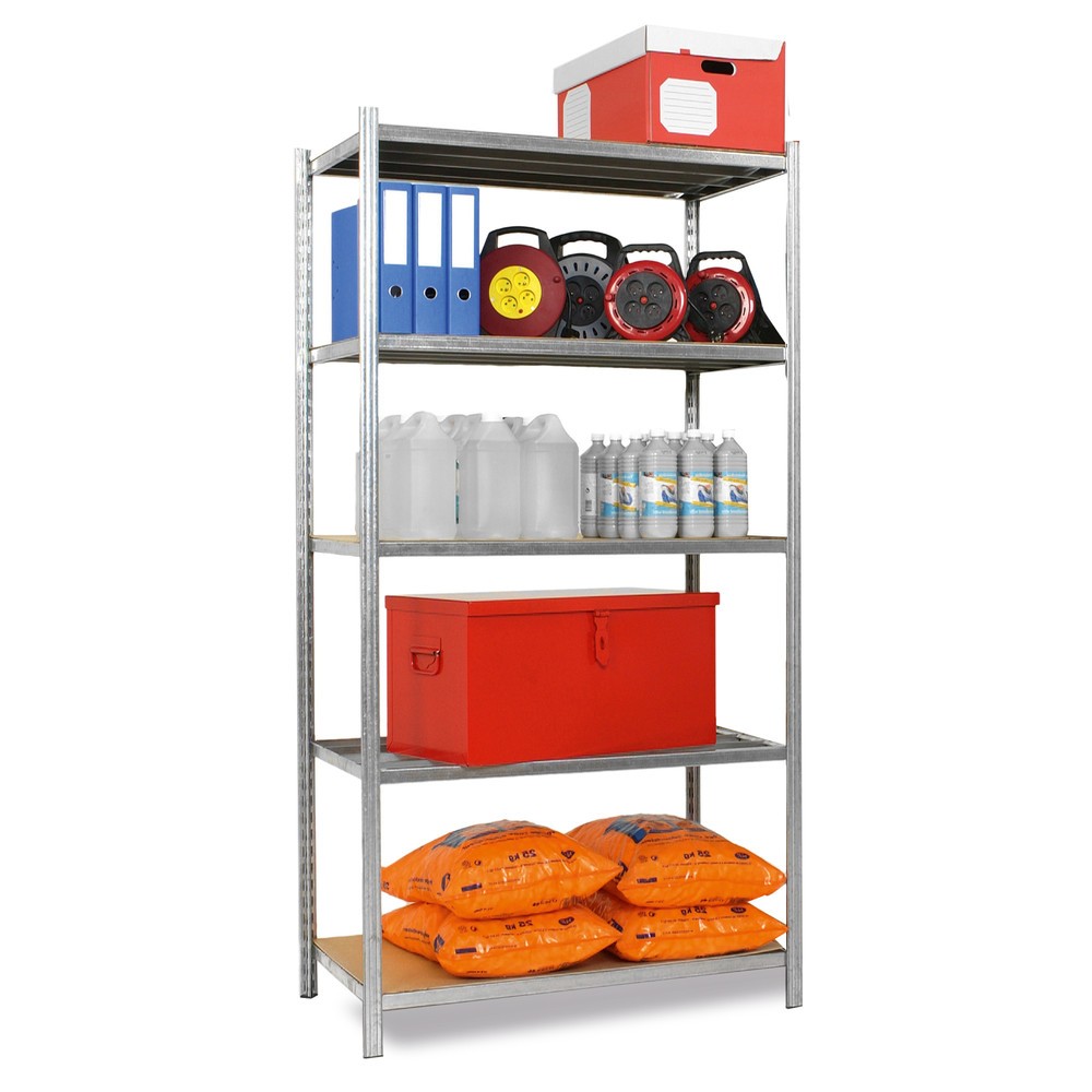 Imagem do produto: ManOrga estante para picking zincada com piso em aglomerado, carga 221 kg, dimensões (A x L x P) 2000 x 1040 x 320 mm