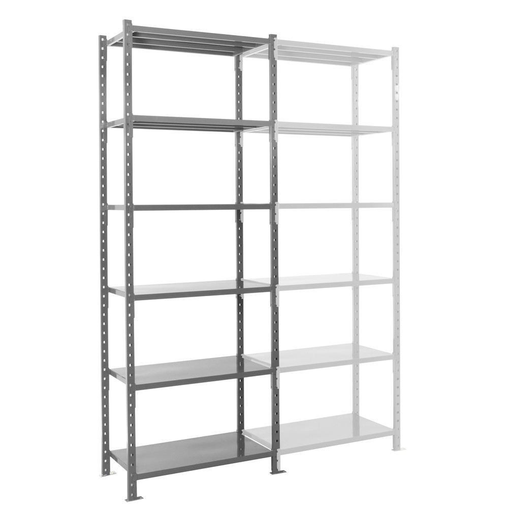 Imagem do produto: ManOrga estante para picking cinzento grafite, com fundos de chapa de aço, capacidade de carga de 500 kg por prateleira, AxLxP 3000 x 1050 x 510 mm