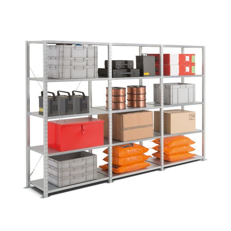 Imagem do produto n.º 1: Pack completo ManOrga estante para picking, carga por prateleira 340 kg, AxLxP 2000 x 3043 x 510 mm