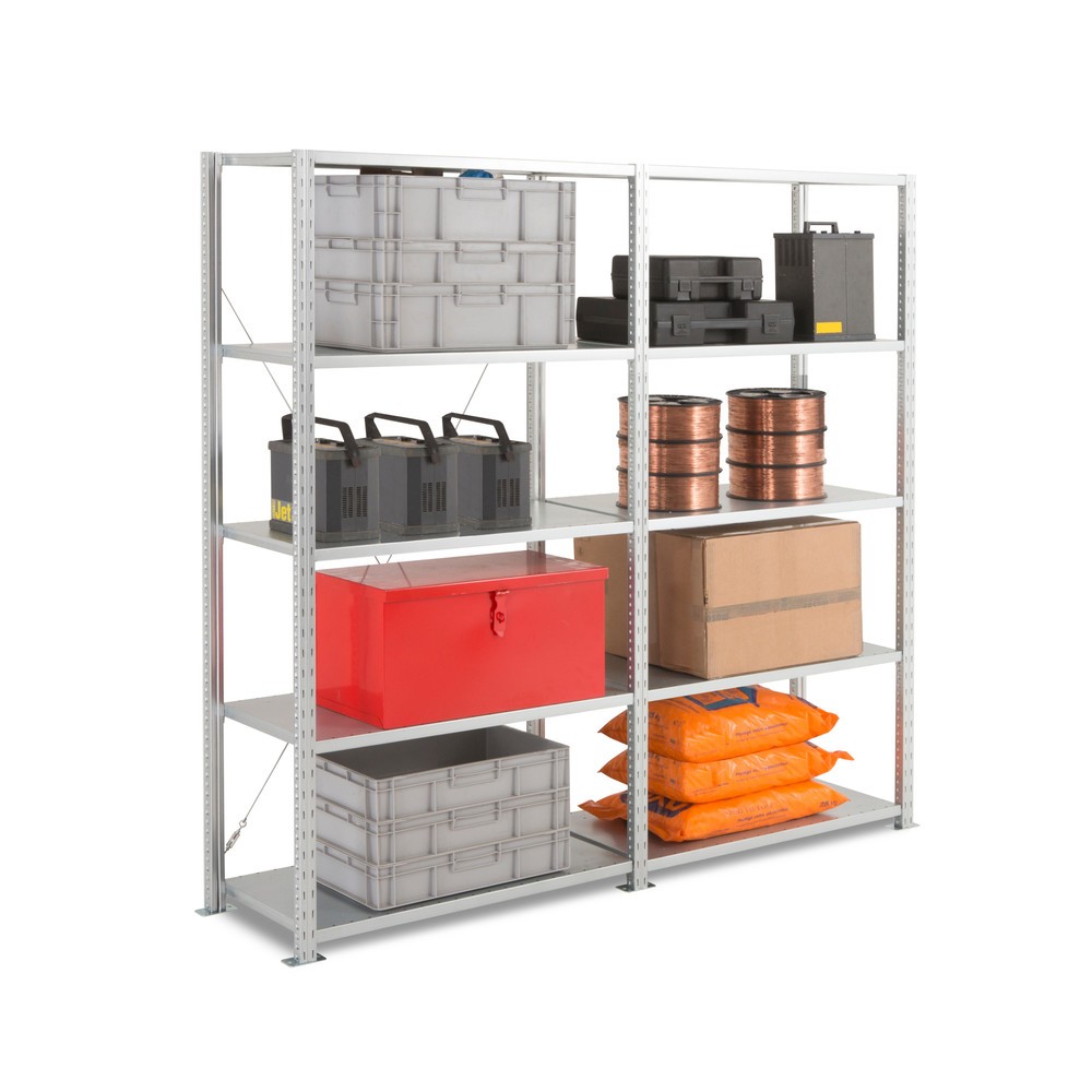 Imagem do produto: ManOrga pack completo estante para picking, carga por prateleira 360 kg, AxLxP 2000 x 2043 x 610 mm