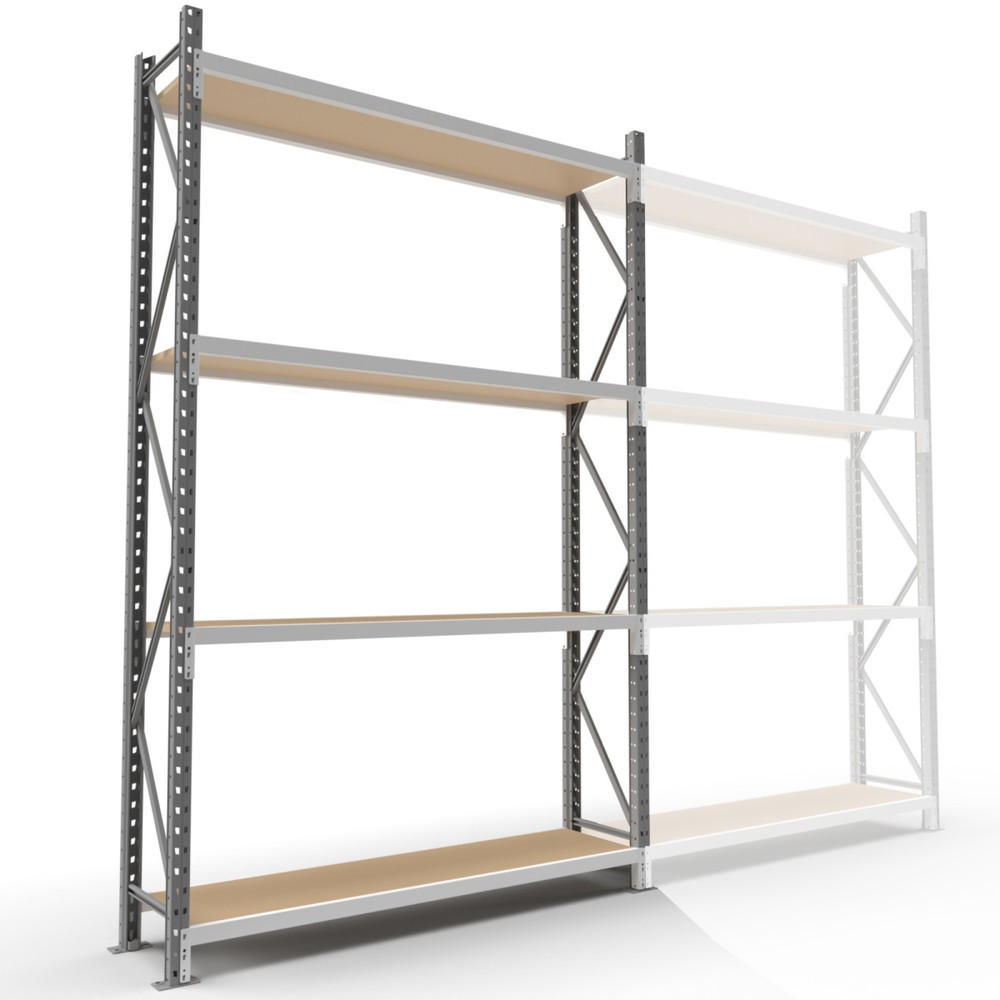 Imagem do produto: Estante de grande vão ManOrga, com painéis de aglomerado, GF, AxLxP 2500 x 1800 x 600 mm