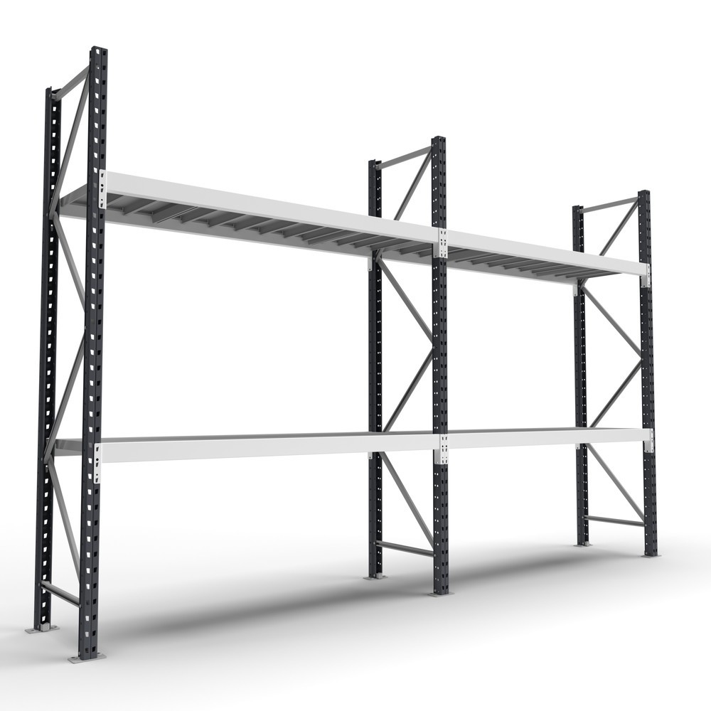 Imagem do produto n.º 5: Estante de grande vão ManOrga, com painéis de aço, AF, capacidade de carga de 710 kg por prateleira, AxLxP 2000 x 2250 x 600 mm