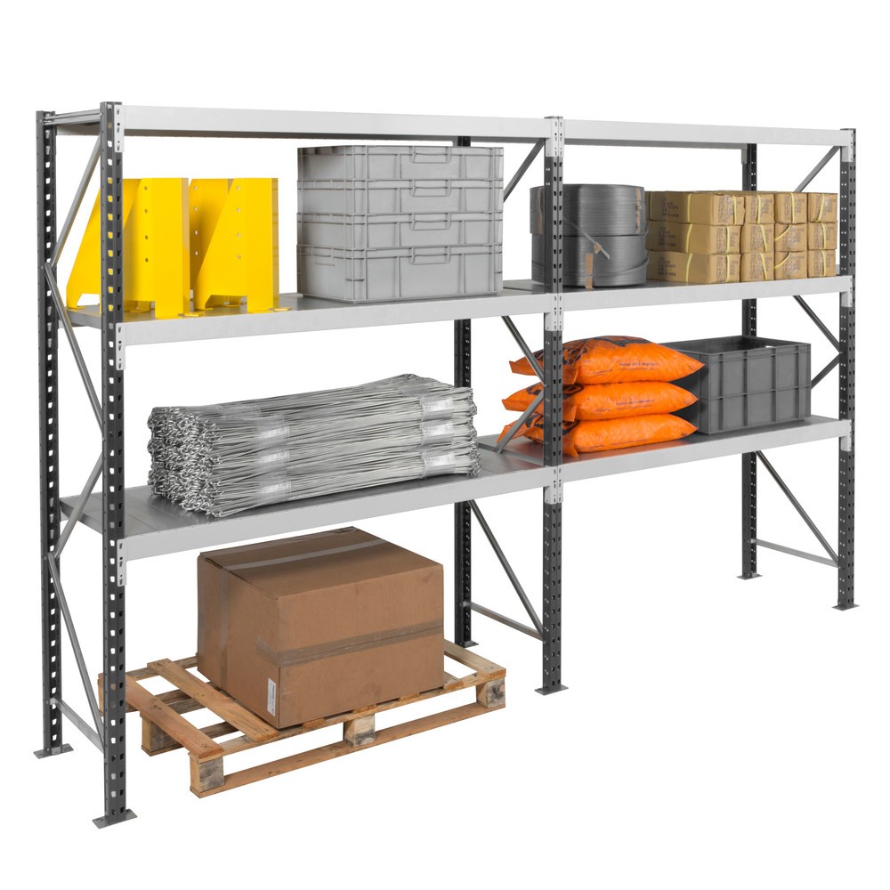 Imagem do produto n.º 7: Estante de grande vão ManOrga, com painéis de aço, AF, capacidade de carga de 710 kg por prateleira, AxLxP 2500 x 2250 x 600 mm