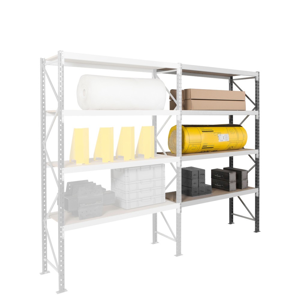 Imagem do produto n.º 9: Estante de grande vão ManOrga com painéis de aço, GF, capacidade de carga de 880 kg por prateleira, AxLxP 3000 x 1800 x 600 mm