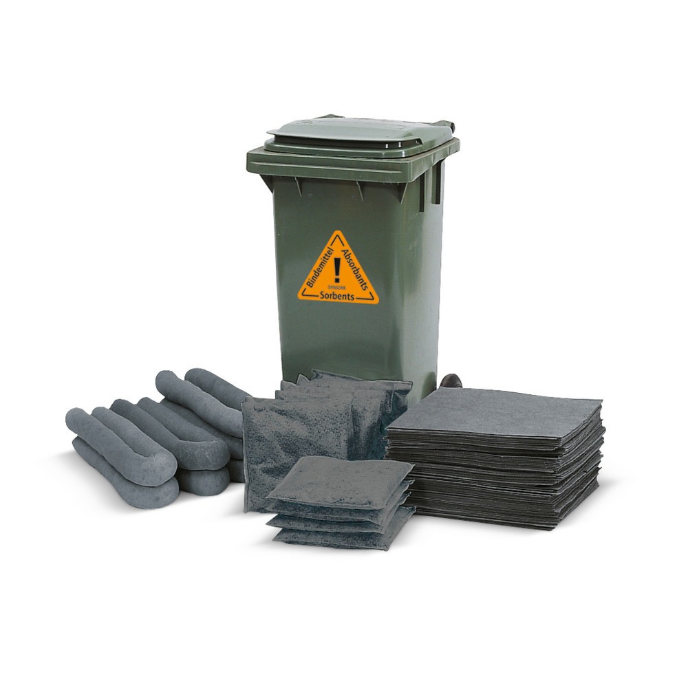 Imagem do produto: Conjunto de recarga para kit de emergência em contentor rolante, universal, capacidade de recolha 272 l