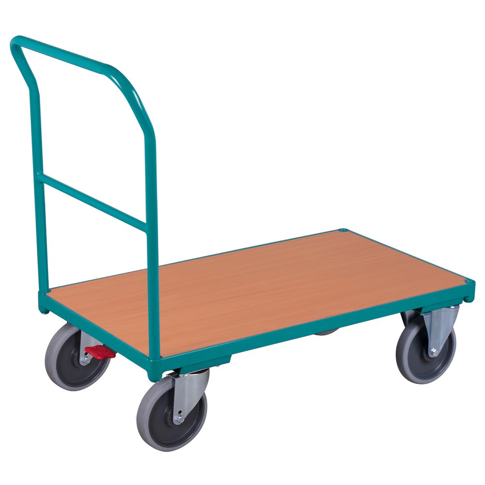 Imagem do produto: Carrinho de plataforma Ameise®, com pega de avanço, superfície de carregamento traseira LxP 500 x 880 mm, com travão central.