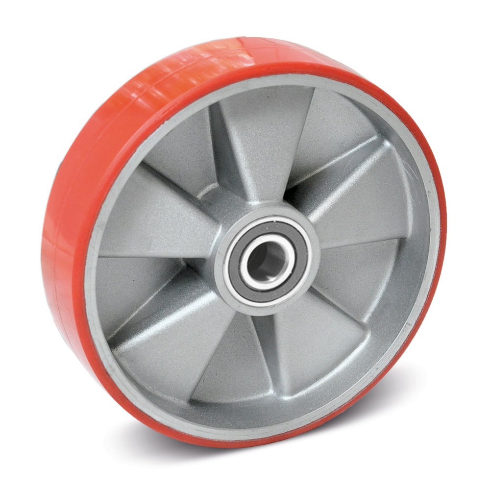 Imagem do produto: Roda diretriz em PU para porta-paletes manual Ameise® tipo ACY20, HLTN, ano de fabrico a partir de 2009, Ø 180 mm, vermelho