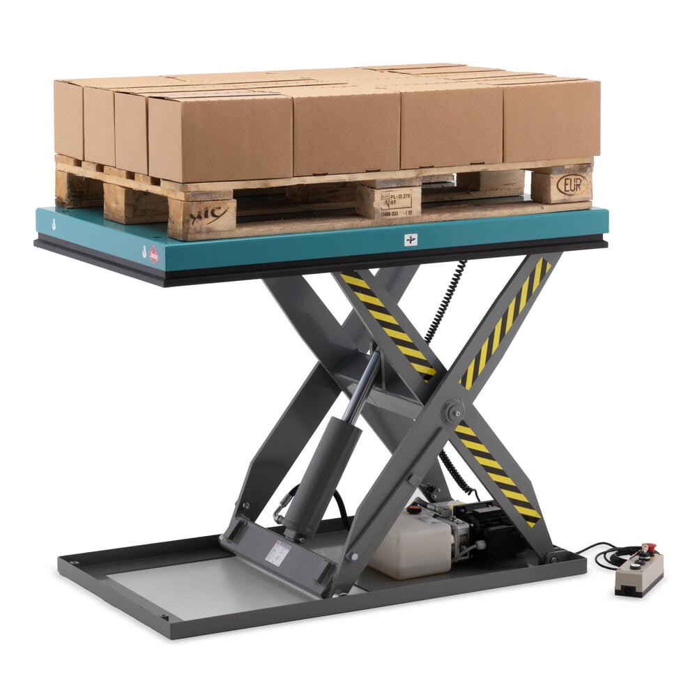Imagem do produto n.º 4: Mesa de elevação em tesoura Ameise® SLT 3.0 com tesoura simples, elétrica, capacidade de carga 3.000 kg, plataforma de 1.300 x 800 mm