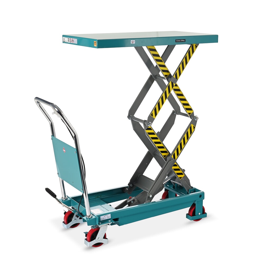 Imagem do produto: Mesa de elevação móvel em tesoura Ameise® LTT 0.7 com tesoura dupla, capacidade de carga de 700 kg, plataforma de 1220 x 610 mm