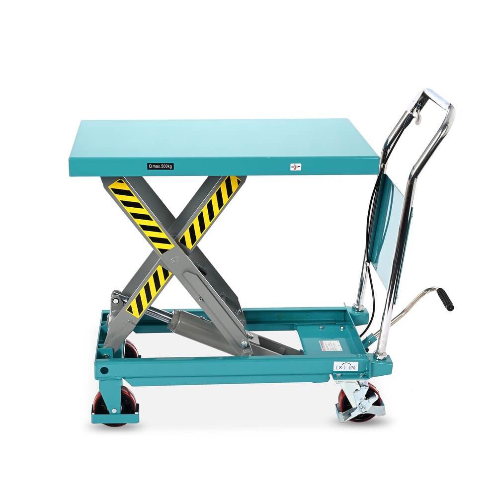 Imagem do produto n.º 4: Mesa de elevação móvel em tesoura Ameise® LTT 0.5 com tesoura simples, estribo fixo, capacidade de carga 500 kg, plataforma 850 x 500 mm