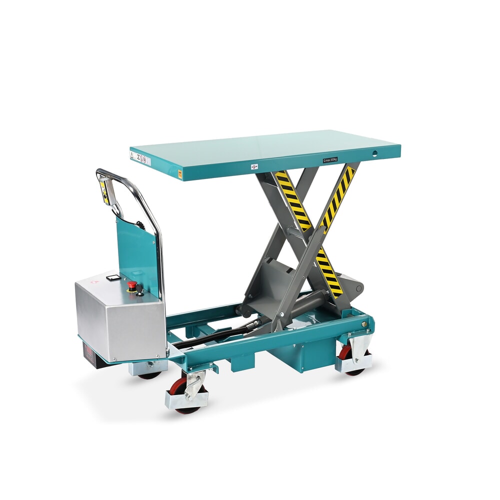 Imagem do produto: Mesa de elevação móvel em tesoura Ameise® LTT 0.5 com tesoura simples, elétrica, capacidade de carga de 500 kg, plataforma de 1010 x 520 mm