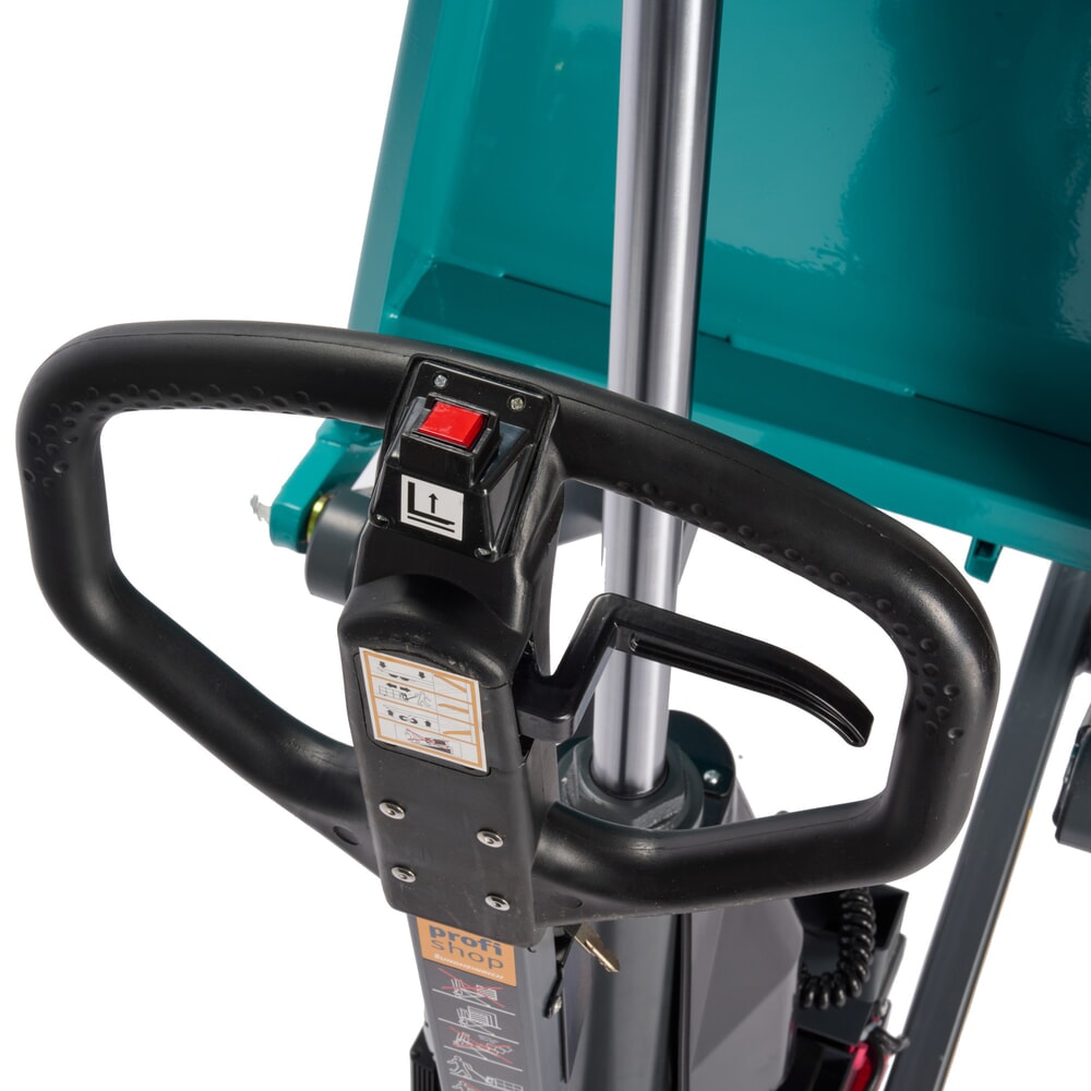 Imagem do produto n.º 10: Porta-paletes de tesoura Ameise® PTM 1.0 eletro-hidráulico, capacidade de carga de 1000 kg, comprimento dos garfos de 1150 mm, poliuretano/nylon