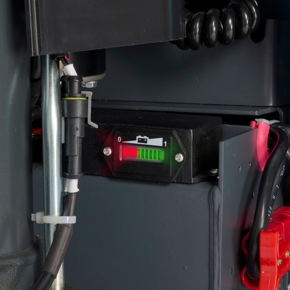 Imagem do produto n.º 4: Porta-paletes de tesoura Ameise® PTM 1.0 eletro-hidráulico, capacidade de carga de 1000 kg, comprimento dos garfos de 1150 mm, poliuretano/nylon