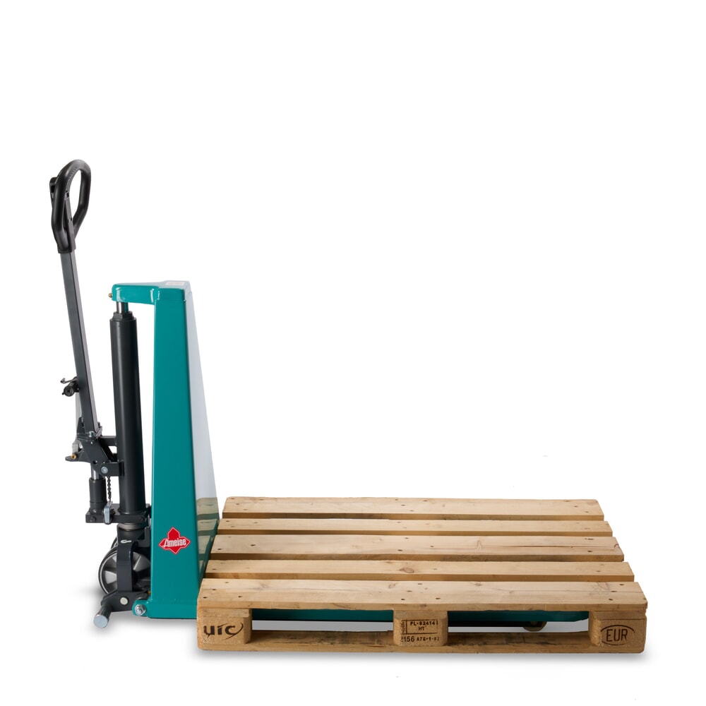 Imagem do produto n.º 9: Porta-paletes de tesoura Ameise® PTM 1.0 com elevação rápida, capacidade de carga de 1000 kg, comprimento dos garfos de 1150 mm, poliuretano/ nylon
