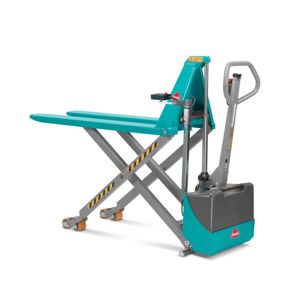 Imagem do produto: Porta-paletes de tesoura Ameise® PTM 1.5 Scissor eletro-hidráulico, capacidade de carga de 1500 kg, comprimento do garfo 1.200 mm