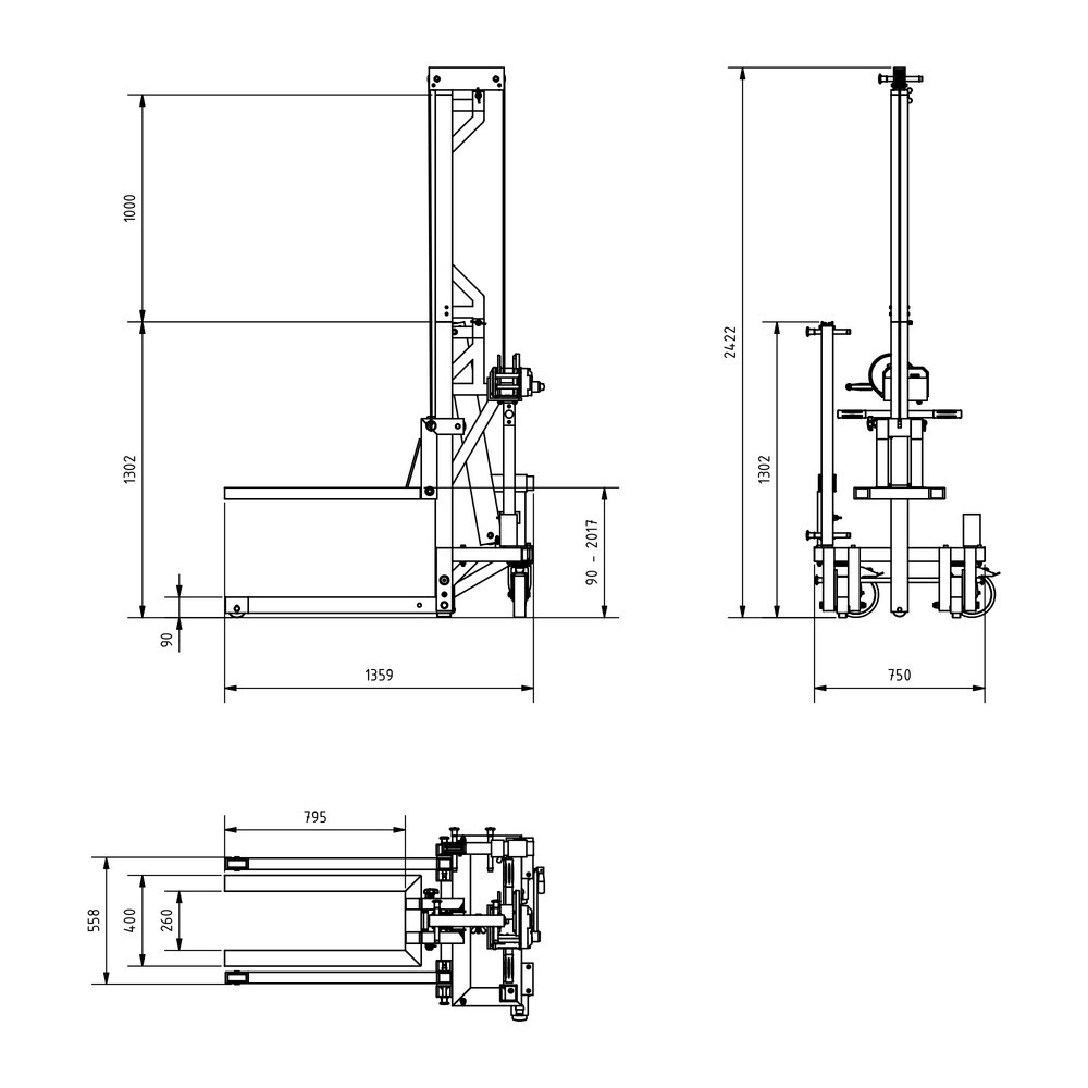 Imagem do produto n.º 7: SCHILLING Alu-Multilift, capacidade de carga 250 kg