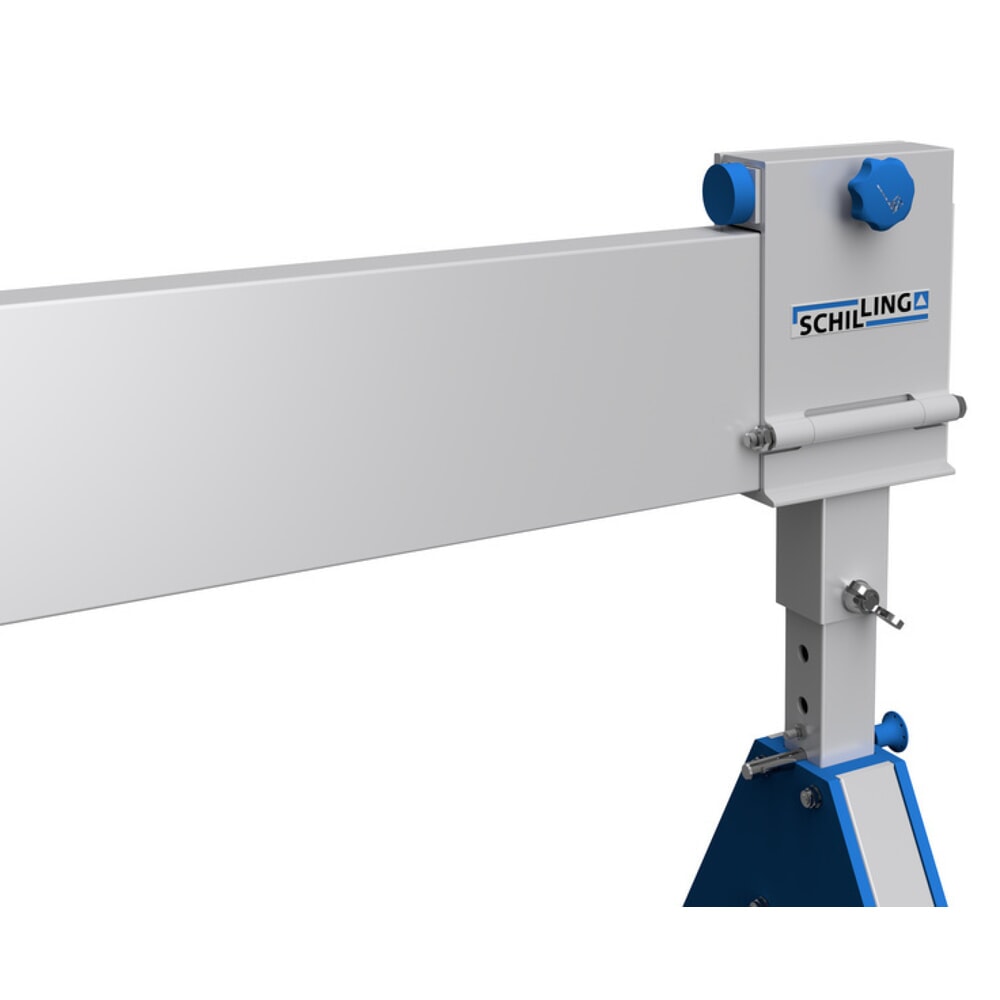 Imagem do produto n.º 4: SCHILLING guindaste de pórtico em alumínio com suporte divisível, ponto de suspensão 1249–2349 mm, comprimento 4000 mm, capacidade de carga 500 kg