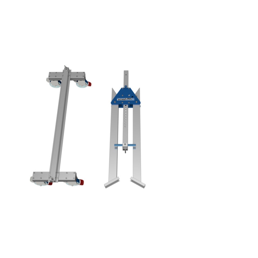 Imagem do produto n.º 2: Guindaste de pórtico em alumínio SCHILLING com suporte duplo divisível, móvel, ponto de suspensão 2613-3363 mm, comprimento 6000 mm, capacidade de carga de 3.000 kg