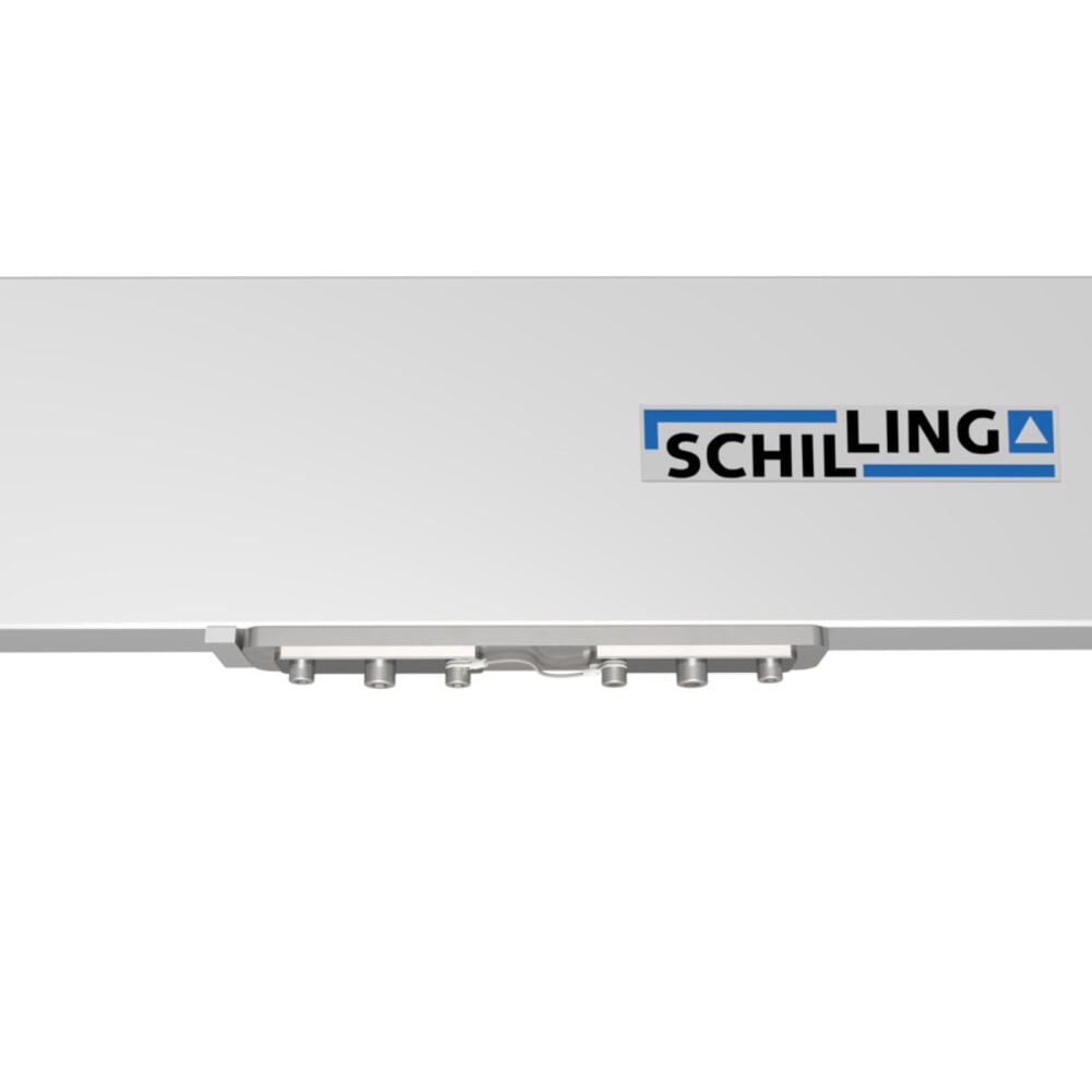 Imagem do produto n.º 8: SCHILLING guindaste de pórtico em alumínio com suporte divisível, ponto de suspensão 1249–2349 mm, comprimento 4000 mm, capacidade de carga 500 kg