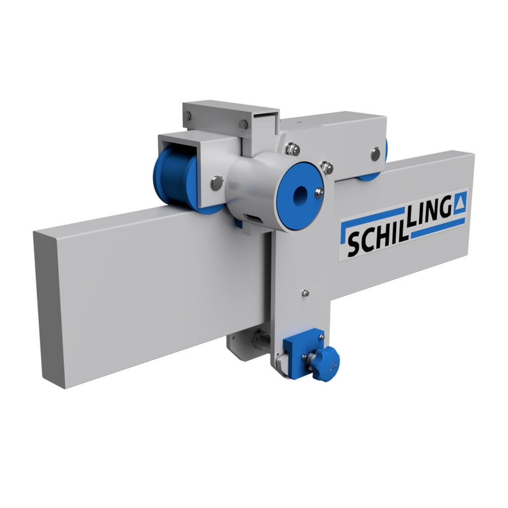 Imagem do produto n.º 5: SCHILLING guindaste de pórtico em alumínio com suporte divisível, ponto de suspensão 1249–2349 mm, comprimento 4000 mm, capacidade de carga 500 kg