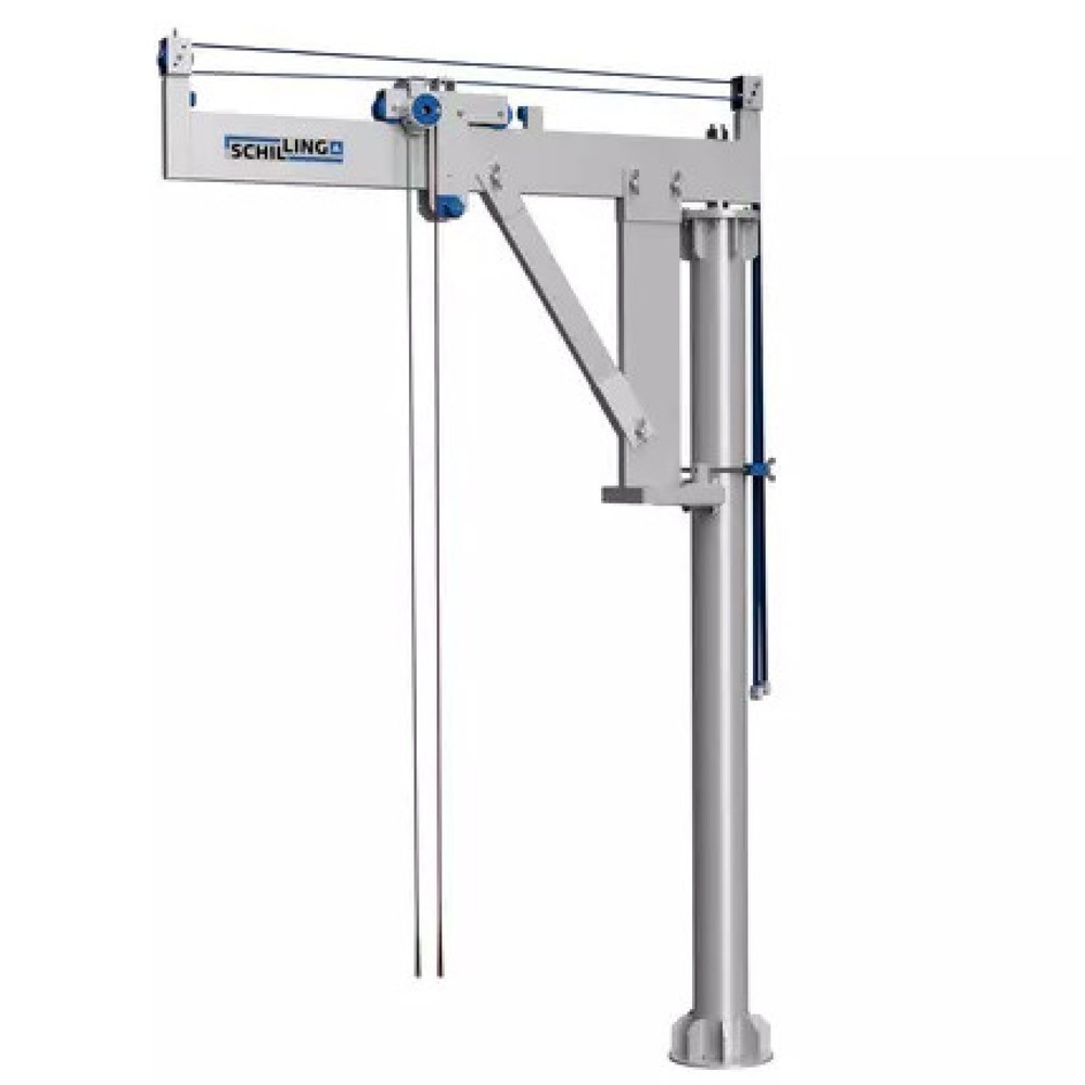 Imagem do produto: SCHILLING guindaste basculante de alumínio, ponto de suspensão 3000 mm, lança 2000 mm, capacidade de carga 250 kg