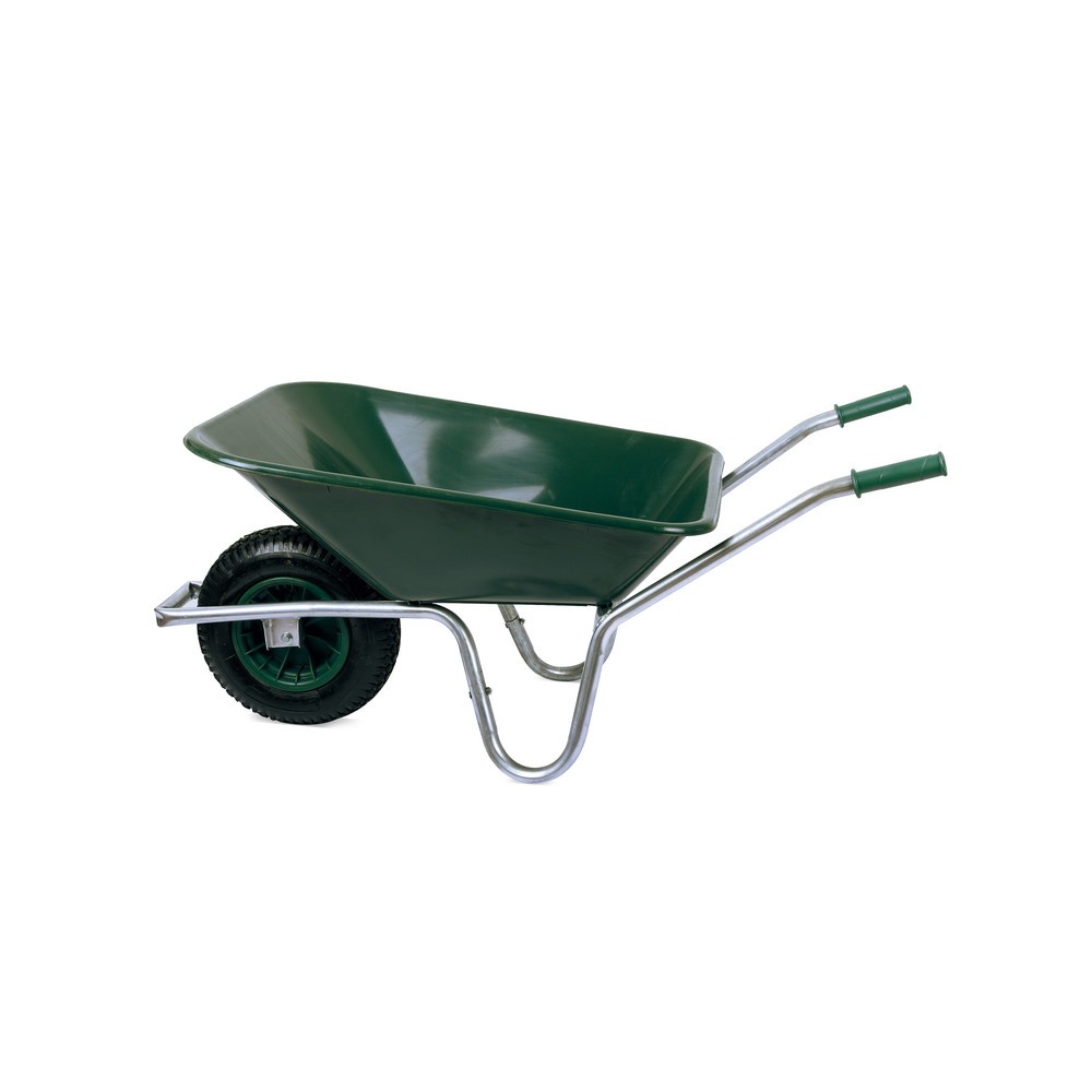 Imagem do produto: Carrinho de mão, capacidade de carga de 150 kg, 80 l, PVC verde