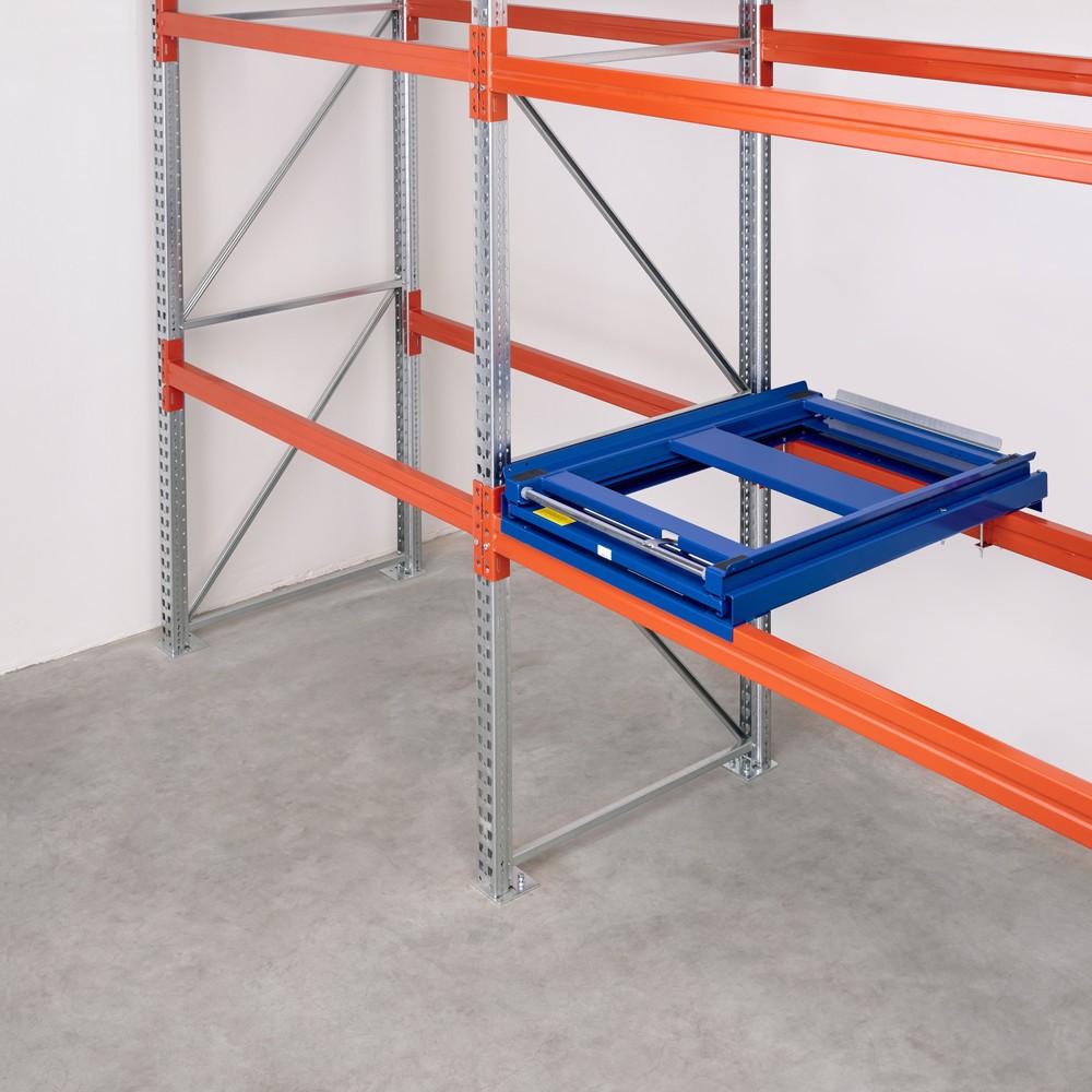 Imagem do produto n.º 2: Extensão para paletes de carga pesada, capacidade de carga de 600 kg, profundidade de extração de 100 %.