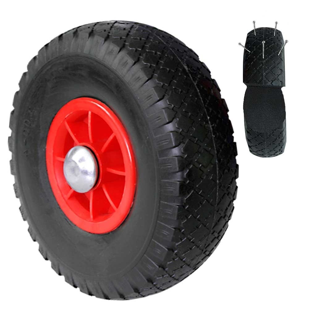 Imagem do produto n.º 2: Carro de empilhamento dobrável, com pneus resistentes a perfuração, capacidade de carga de 150 kg, pá LxP 270 x 200 mm