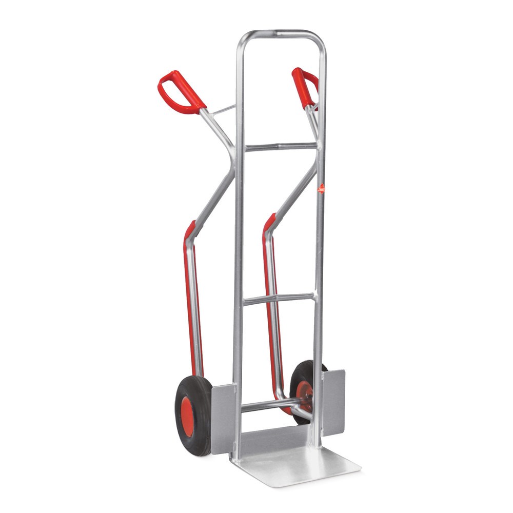 Imagem do produto: Carro de empilhamento Ameise®, alumínio, com patim deslizante, cap. carga 200 kg, pá LxP 320 x 250 mm, pneumáticos