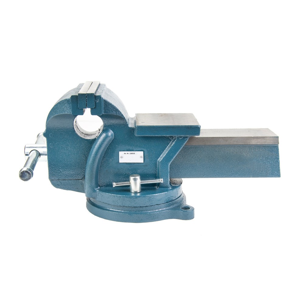 Imagem do produto: Steinbock® torno de bancada, giratório e bloqueável, fabricado em ferro fundido robusto, largura das maxilas 150 mm
