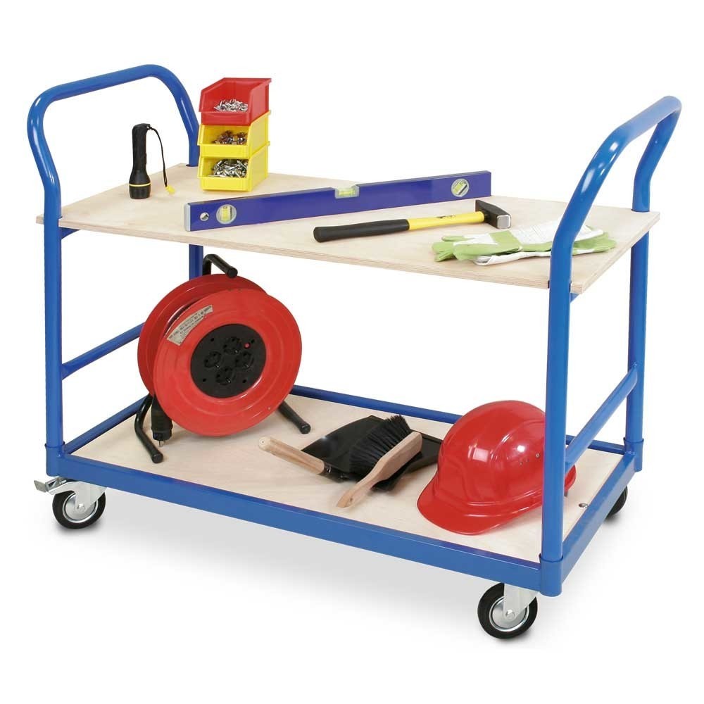 Imagem do produto n.º 2: Carro com mesa, pega de avanço em ambos os lados, capacidade de carga de 250 kg, AxLxP 890 x 500 x 1.140 mm